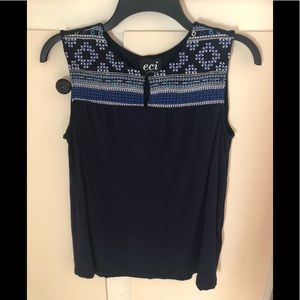 Embroidered tank size medium